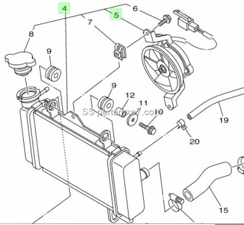  radiator yamaha vixion MOTOGOKIL