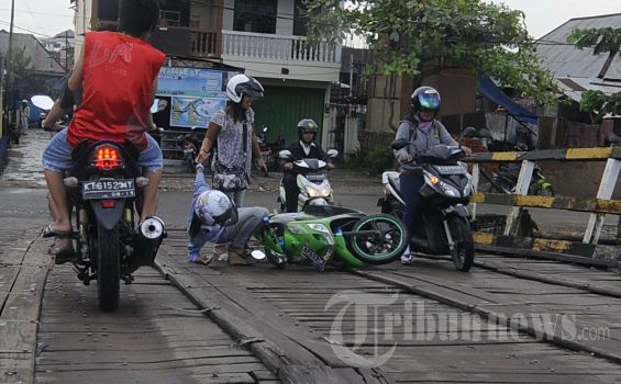 rawan ketinggian jalan tidak sama