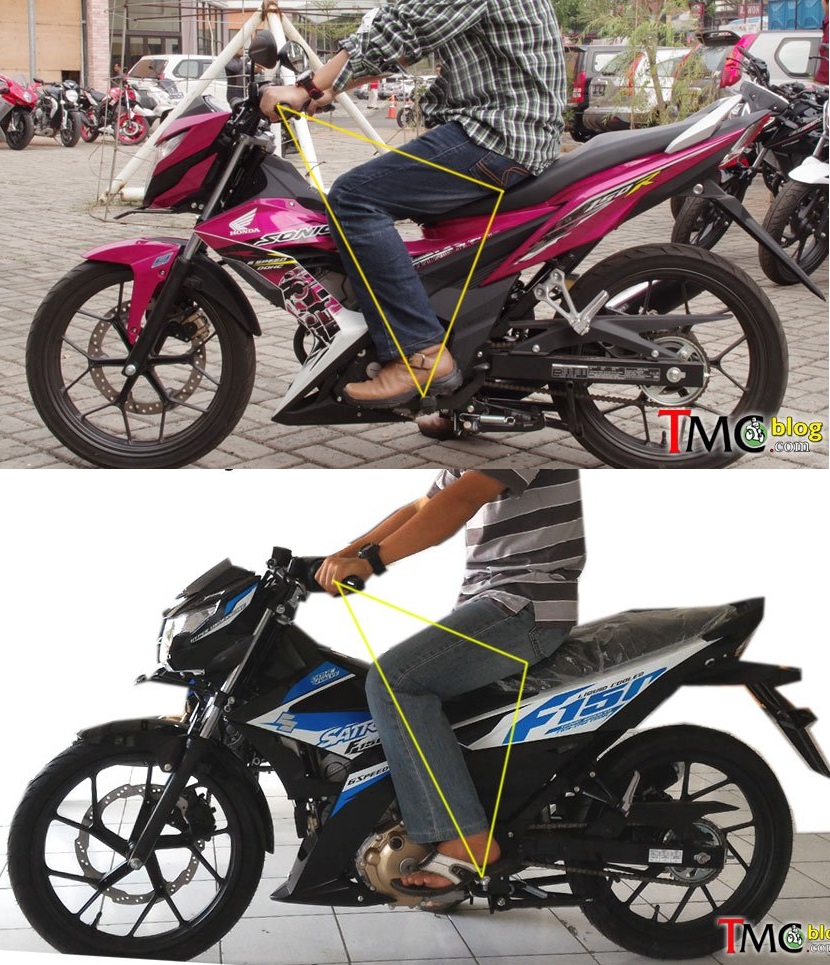 00 Sonic Vs Satria Fu 150 Fi Ergonomi MOTOGOKIL