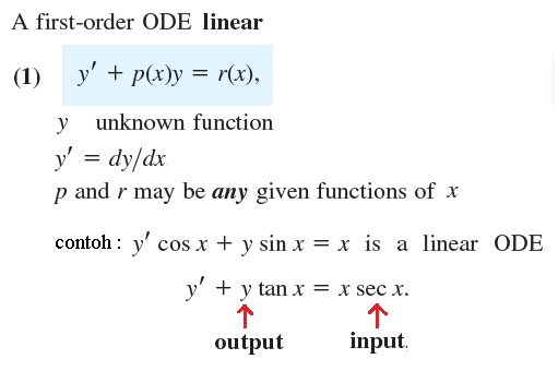 ODE-1 linear