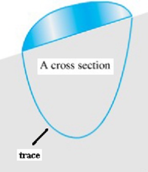 cross section and trace